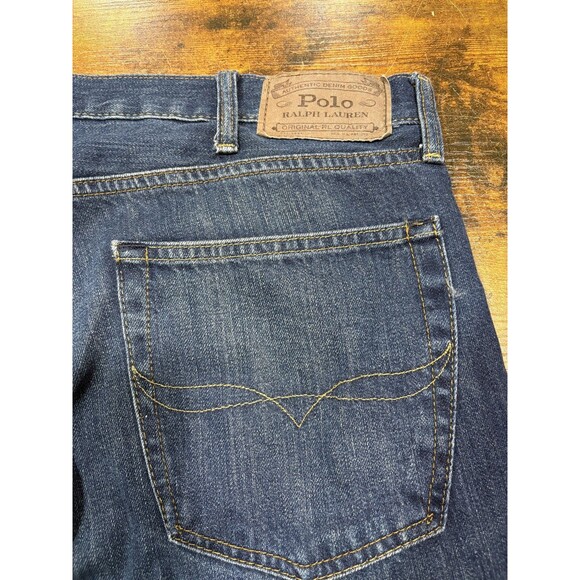 Polo Ralph Lauren Jeans Varick Slim Straight Mens 38x30 Blue Denim 100% Cotton - Picture 8 of 9